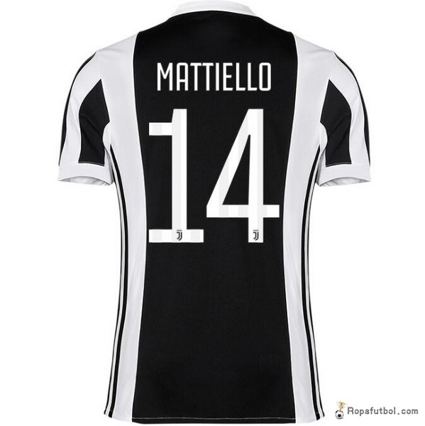 Camiseta Juventus Replica Primera Ropa Mattiello 2017/18 Negro